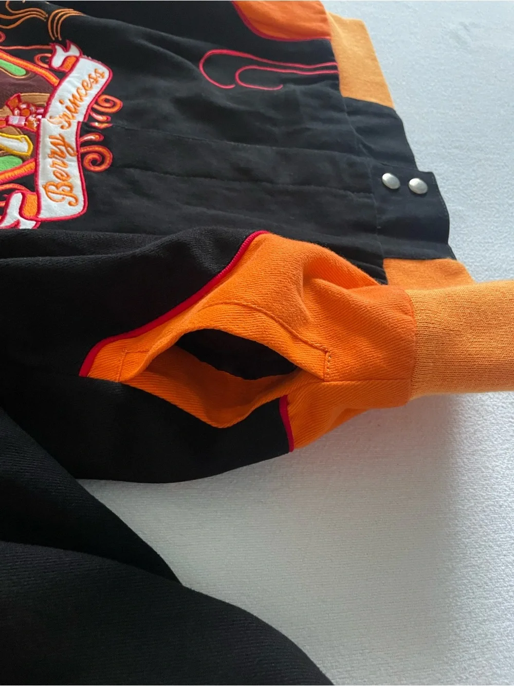 Vintage RR Design Strawberry Shortcake Orange Blossom Kids Racing Jacket XL